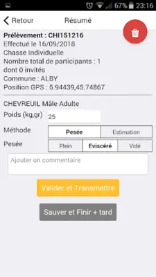 Geochasse android App screenshot 2